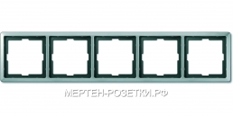 Merten SD Artec Сталь Рамка 5-ая (термопласт) (MTN