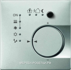 Merten KNX SD Сталь Выключатель модульный 4 кн. с терморегулятором