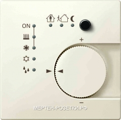 Merten SD БежТерморегулятор KNX, ПИ-регулирование, с 4-кнопочным интерфейсом