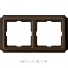 Merten Antik_Рамка 2-ая (коричневый)