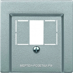 Merten SM Розетка акустическая 1-я, цвет антрацит (под зажим) (алюминий)
