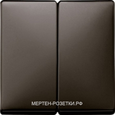 Merten Antik Выключатель 2-клав. с 2-х мест (коричневый)