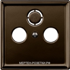 Merten Antik Розетка TV+SAT оконечная (коричневый)