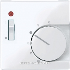 Merten SM Бел Актив Накладка мех-ма терморегулятора с выключателем