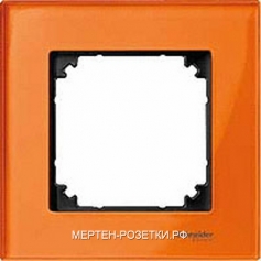 Merten M-Elegance Стекло Оранжевый кальцит Рамка 1