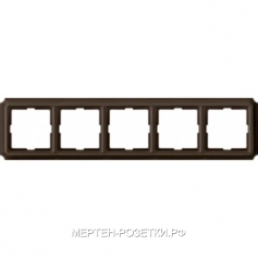 Merten Antik_Рамка 5-ая (коричневый)