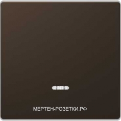 Merten D-Life Выключатель 1-клавишный проходной с подсветкой (с двух мест) (Мокка металл)