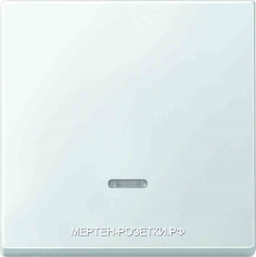 Merten Antik Выключатель 1-клав. с подсв. (белый)