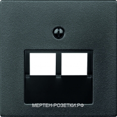 Merten SM Розетка компьютерная 2-я, экран. 5-й категории (антрацит)