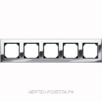 Merten M-Elegance Хром Рамка 5-я (MTN403539) MTN40