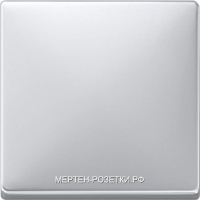 Merten Artec Перекрестный выключатель 1-клав. с 3-х мест (алюминий)
