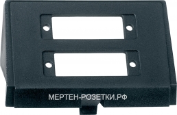 Мертен Вставка для 2-х разъемов Duplex SC, антр. (max 10)		                                      			