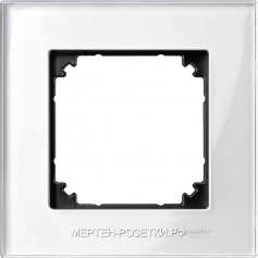 Merten M-Elegance Стекло Белое Рамка 1-я (MTN40411