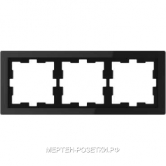 Merten D-Life Стекло Черное Рамка 3-я