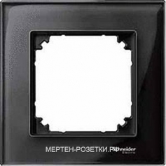 Merten M-Elegance Стекло Черное кальцит Рамка 1-я