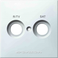 Merten SD Бел Накладка розетки R/TV-SAT с маркировкой