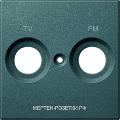 Merten SM Антрацит Накладка розетки TV-FM
