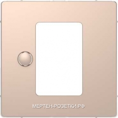 Merten D-Life Терморегулятор теплого пола сенсорный программируемый (шампань металл)