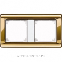 Merten SM M-Star Золото/Бел Рамка 2-ая (MTN487219)
