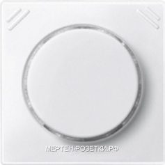 Merten SM Бел Накладка светорегулятора поворотно-нажимного многофункц. с/п, мех 577099