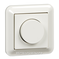 Merten SM M-Trend Бел Светорегулятор поворотный для л/н 300Вт ( в сборе)