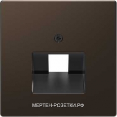 Merten D-Life Компьютерная одинарная розетка кат.6 (мокка металл)