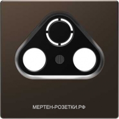 Merten D-Life Телевизионная оконечная розетка  TV-FM-SAT (Мокка металл)