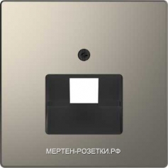 Merten D-Life Компьютерная одинарная розетка кат.6 (никель)