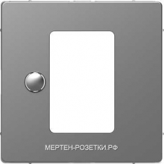 Merten D-Life Терморегулятор теплого пола сенсорный (нержавеющая сталь)