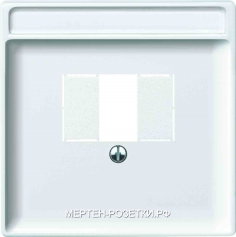 Merten Antik Розетка акустическая 1-я, цвет белый (под зажим) (белый)