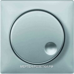 Merten Artec Светорегулятор поворотный универсальный 20-420 Вт. (алюминий)