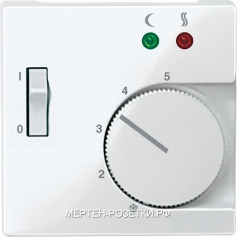 Merten SM Терморегулятор для теплого пола с датчиком (белый)