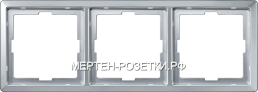 Merten SD Artec Алюминий Рамка 3-ая (термопласт) (